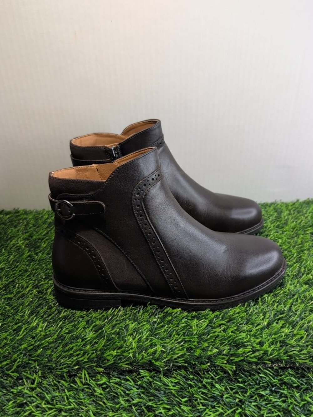 Easy Spirit Jalessa Casual Booties Dark Brown Women's 9W